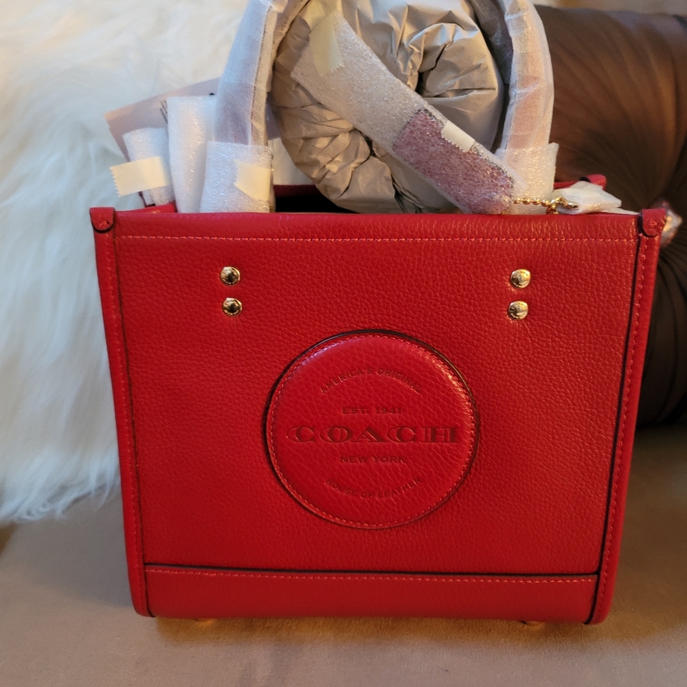 Red hot Coach bag